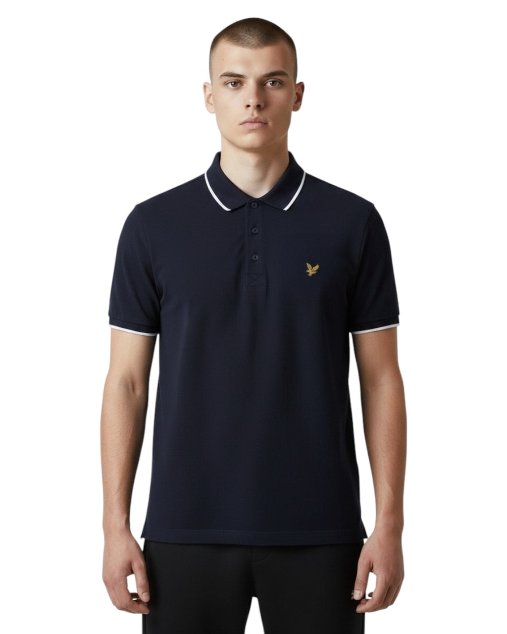 Lyle & Scott Tipped Polo Shirt | Navy