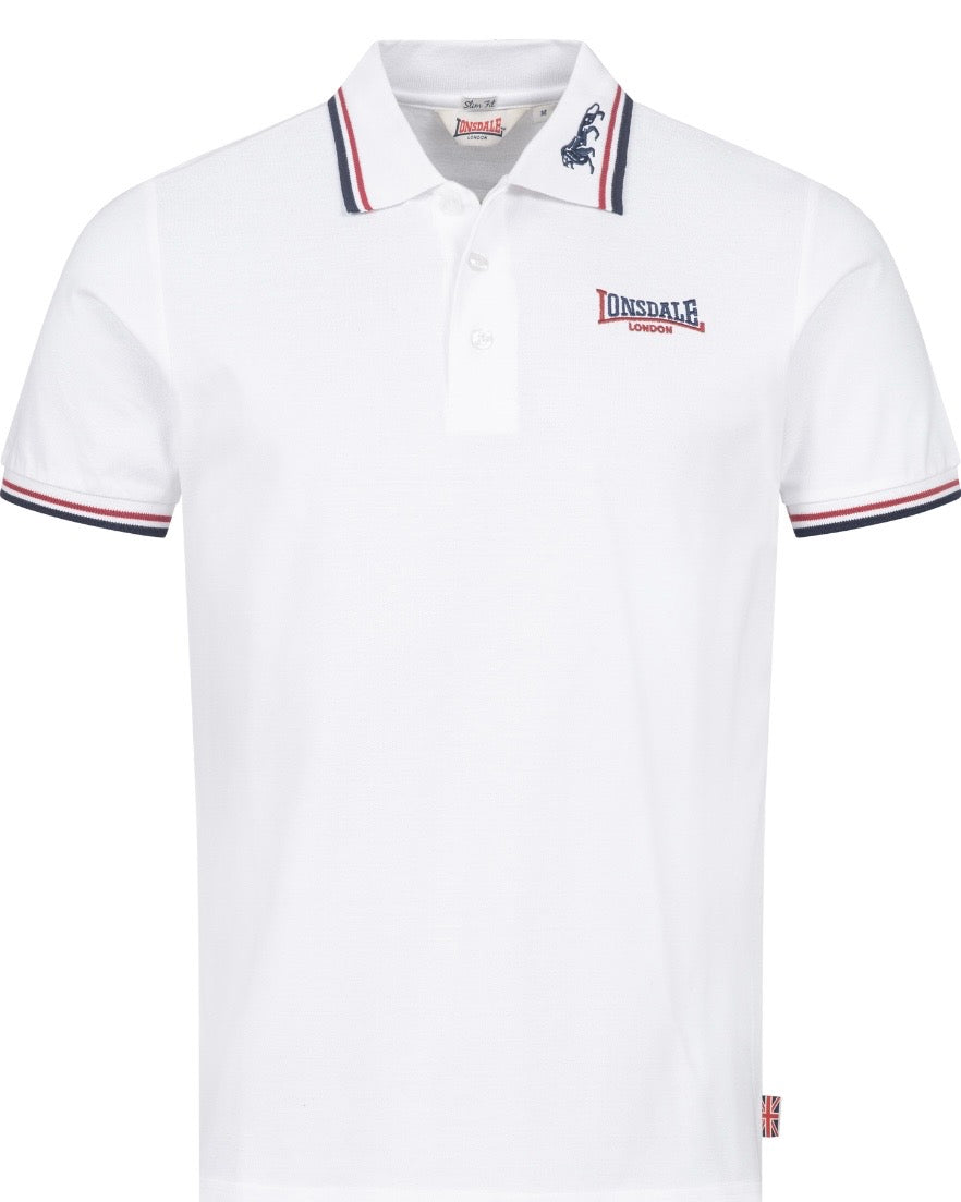 Lonsdale London Lion Poloshirt | Weiß