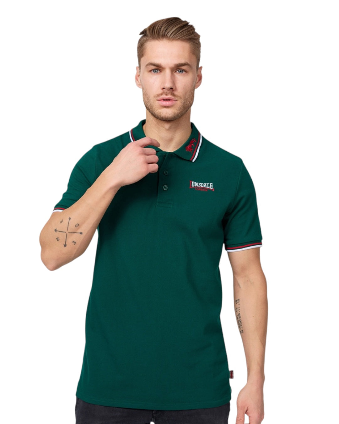Lonsdale London Lion Poloshirt | Grün