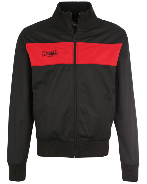 Lonsdale London Alnwick Trainingsjacke | Schwarz / Rot