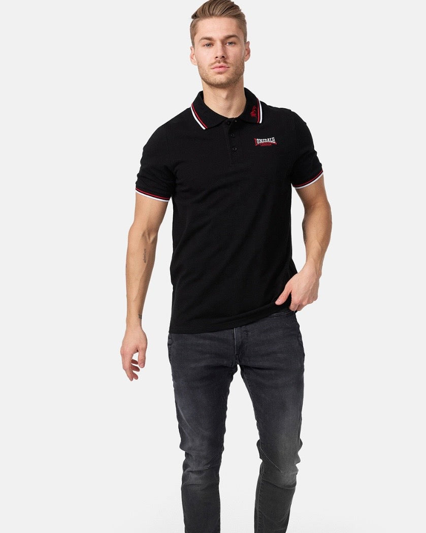 Lonsdale London Lion Poloshirt | Schwarz