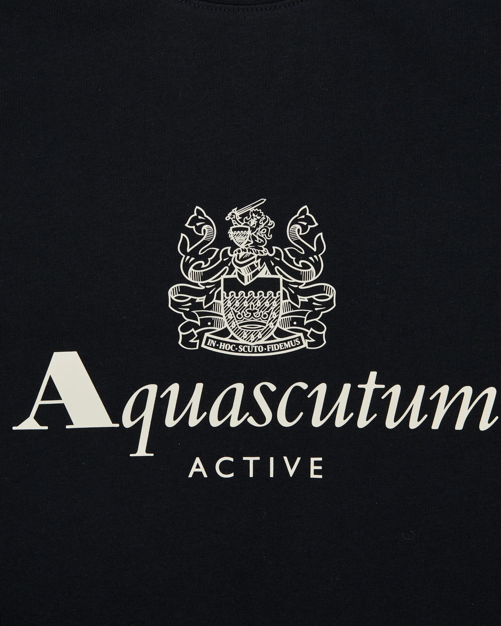 Aquascutum Active Big Logo T-Shirt | Schwarz