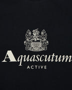 Aquascutum Active Big Logo T-Shirt | Schwarz