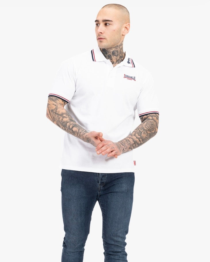 Lonsdale London Lion Poloshirt | Weiß