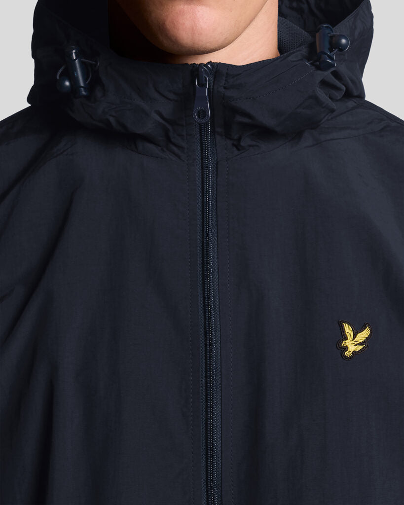 Lyle & Scott Zip Through Hooded Jacket | Navy