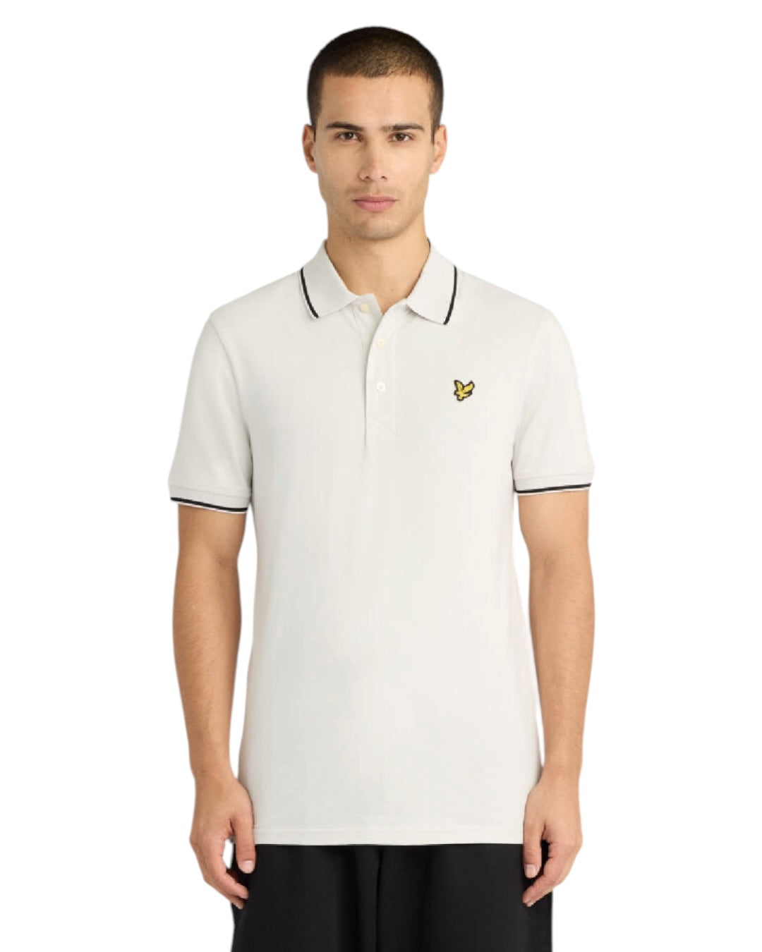 Lyle & Scott Tipped Polo Shirt | Grau/Schwarz