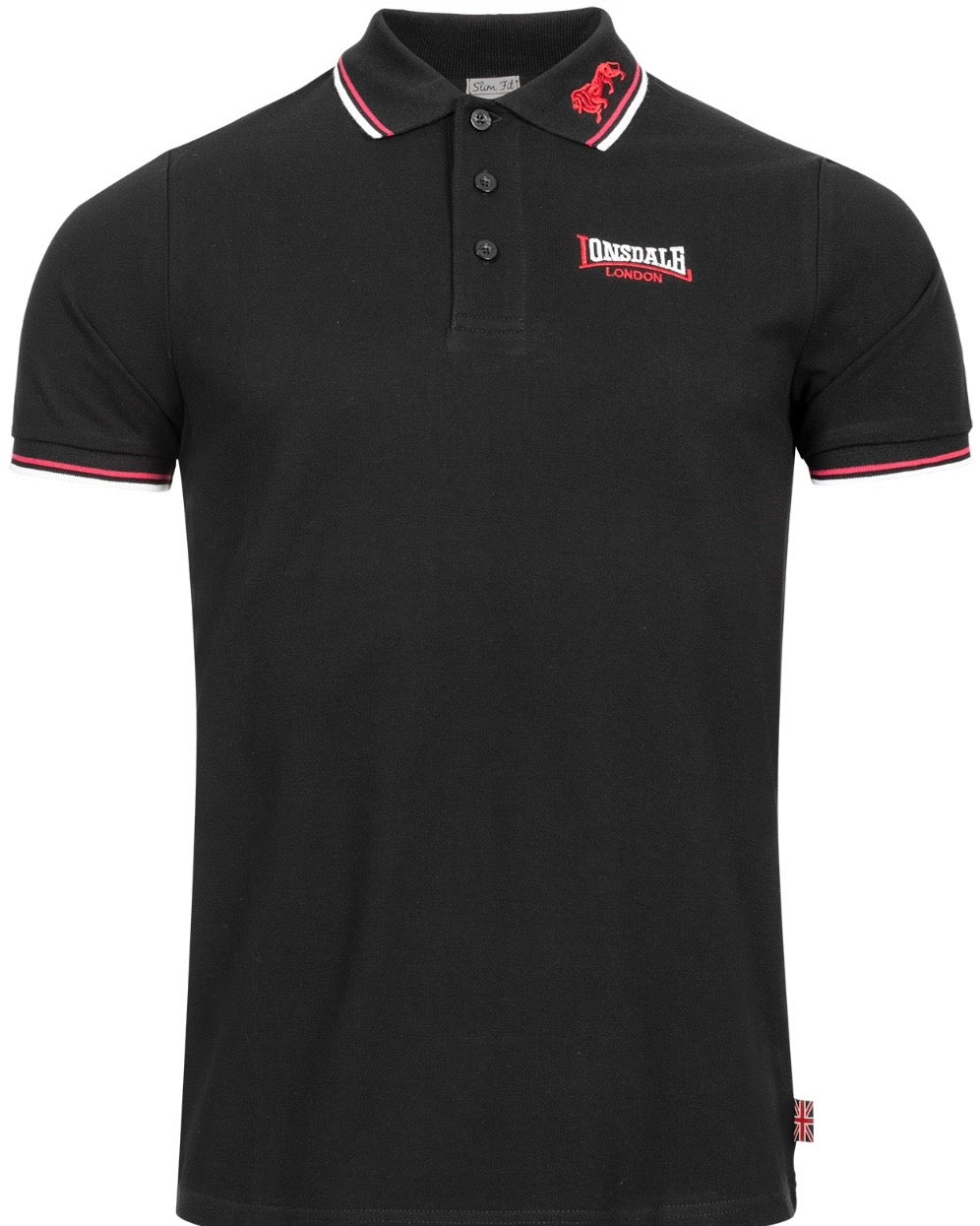 Lonsdale London Lion Poloshirt | Schwarz