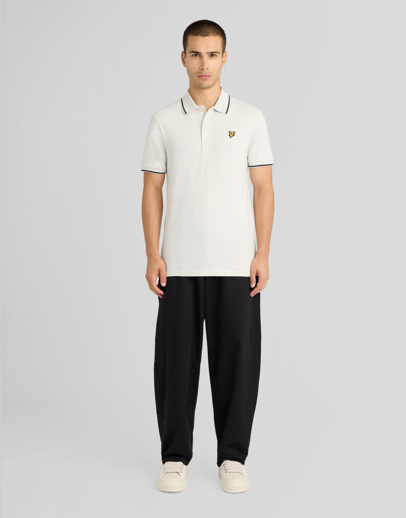 Lyle & Scott Tipped Polo Shirt | Grau/Schwarz