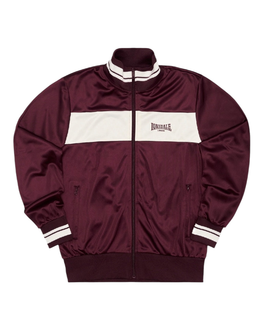 Lonsdale London Meols Trainingsjacke | Oxblood