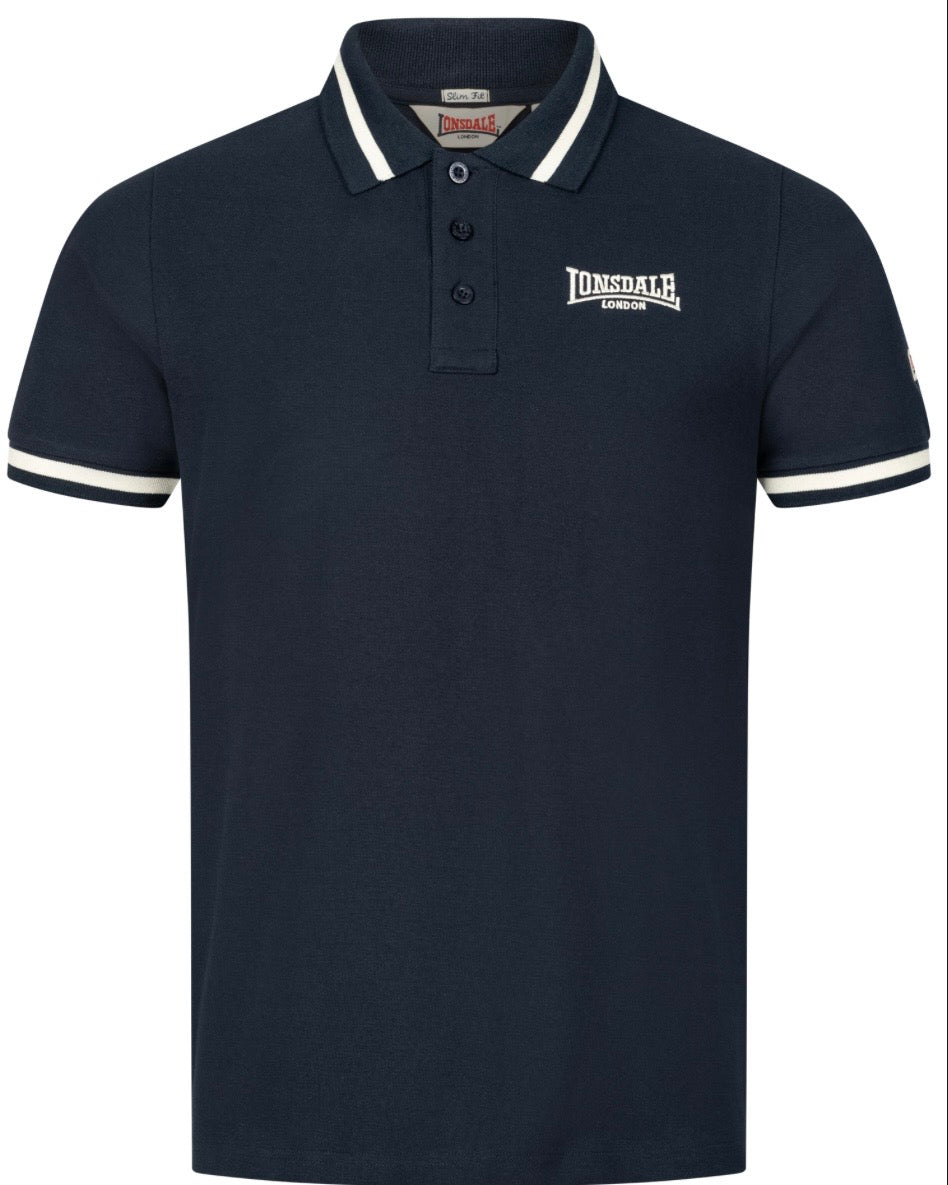 Lonsdale London Causton Polo Shirt | Navy