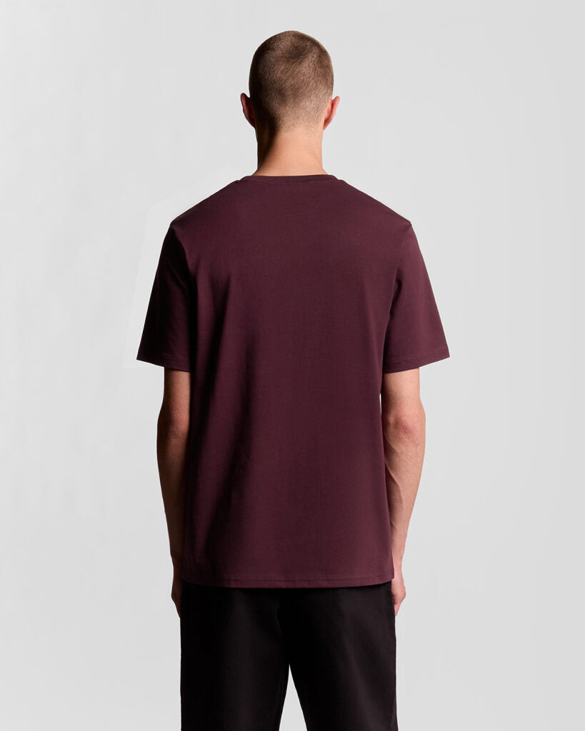 Lyle & Scott Plain T-Shirt | Burgunderrot