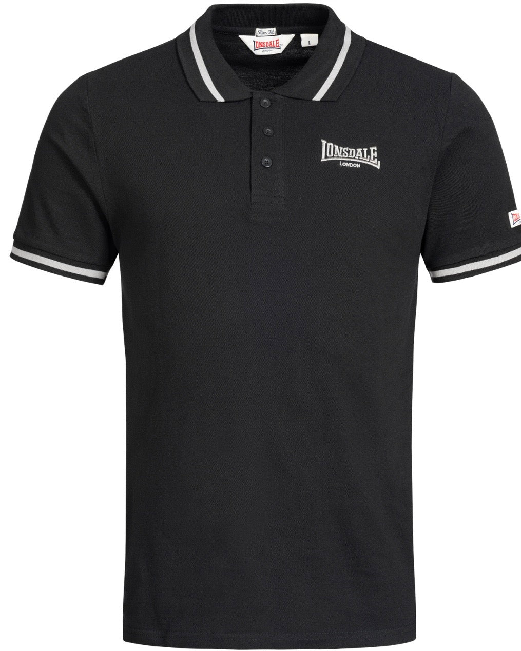Lonsdale London Causton Poloshirt | Schwarz