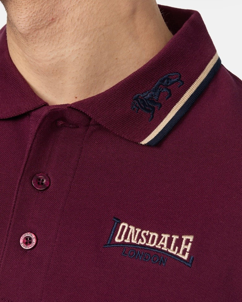 Lonsdale London Lion Poloshirt | Rot