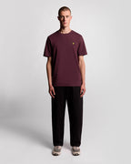 Lyle & Scott Plain T-Shirt | Burgunderrot