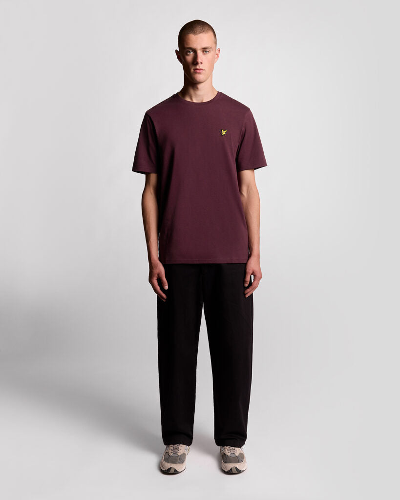 Lyle & Scott Plain T-Shirt | Burgunderrot