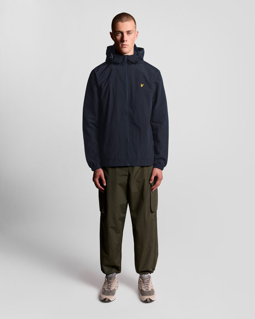 Lyle & Scott Zip Through Hooded Jacket | Navy