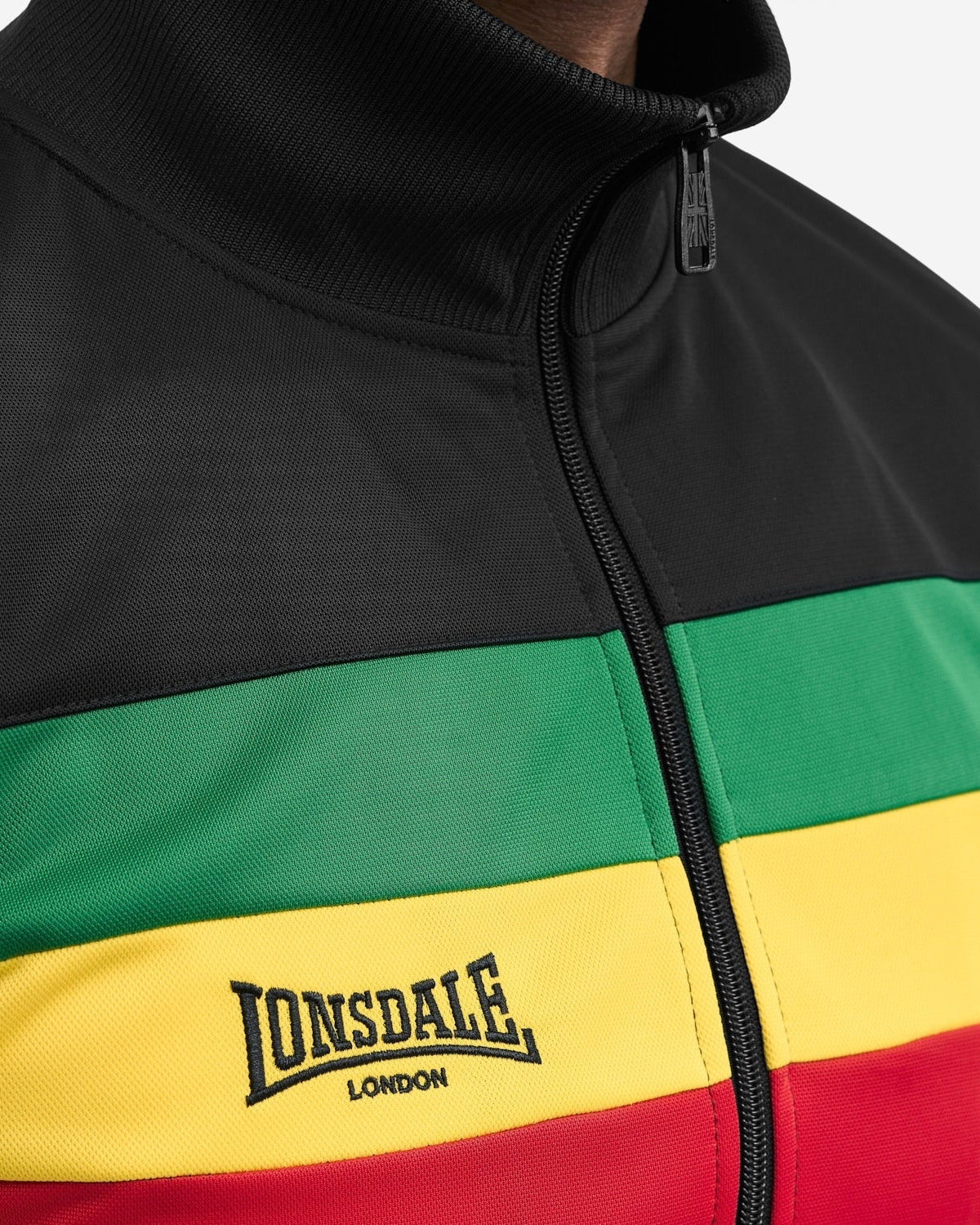 Lonsdale London Sounds Three Trainingsjacke | Schwarz