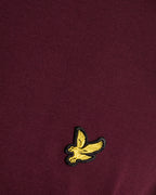 Lyle & Scott Plain T-Shirt | Burgunderrot
