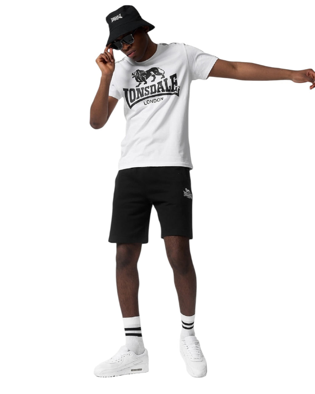 Lonsdale London Dromore Shorts | Schwarz
