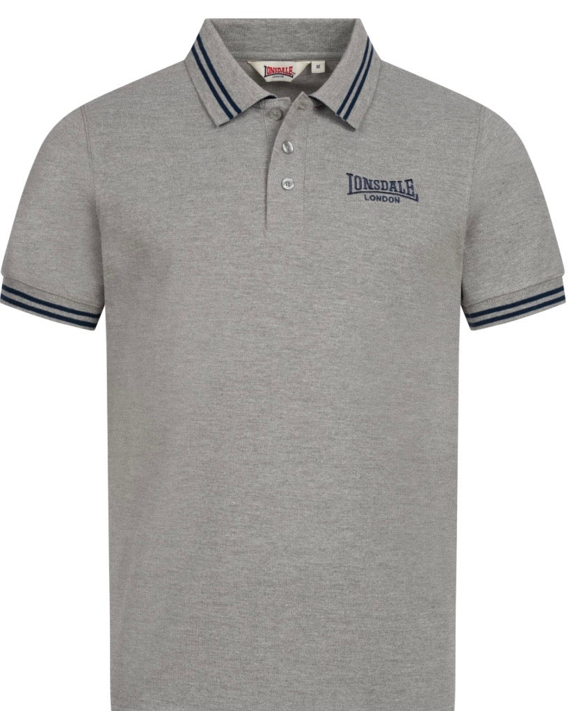 Lonsdale London Markham Poloshirt| Grau