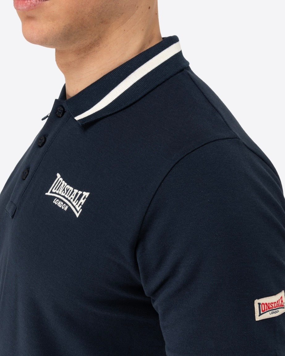 Lonsdale London Causton Polo Shirt | Navy
