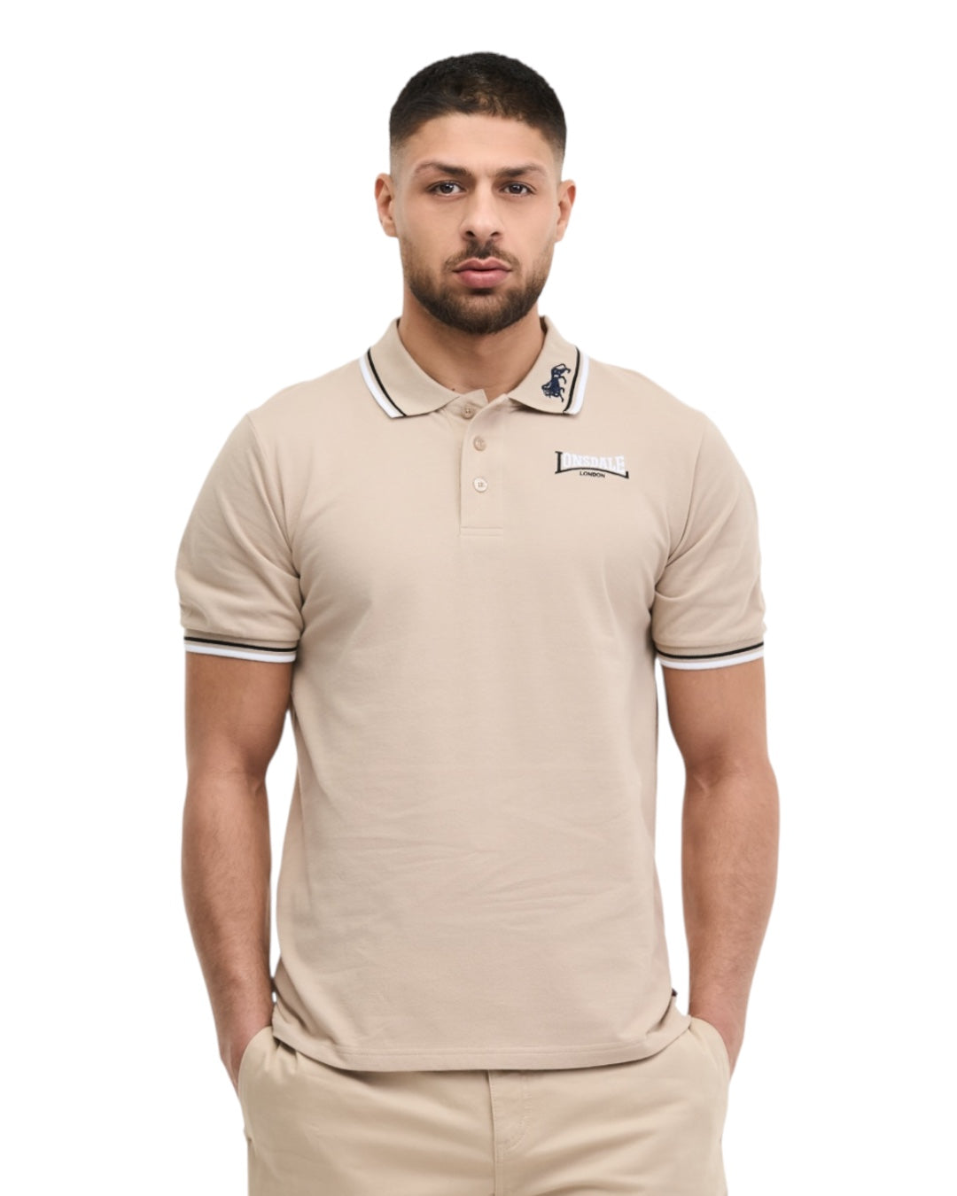 Lonsdale London Lion Poloshirt | Beige
