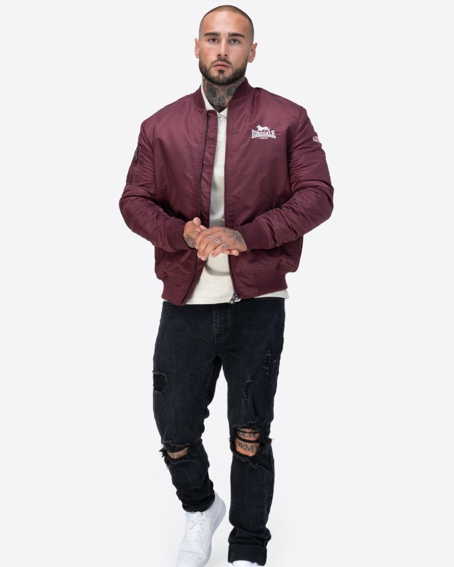 Lonsdale London Tern Hill Jacke | Rot