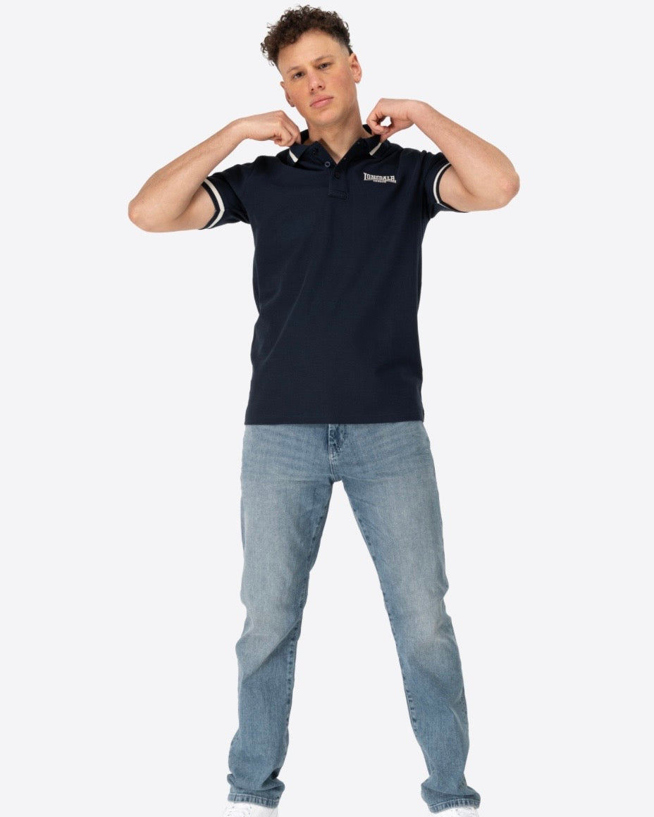 Lonsdale London Causton Polo Shirt | Navy