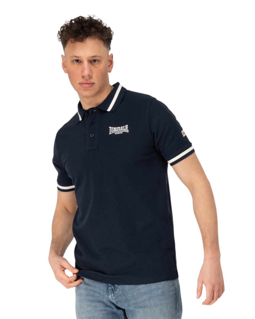 Lonsdale London Causton Polo Shirt | Navy