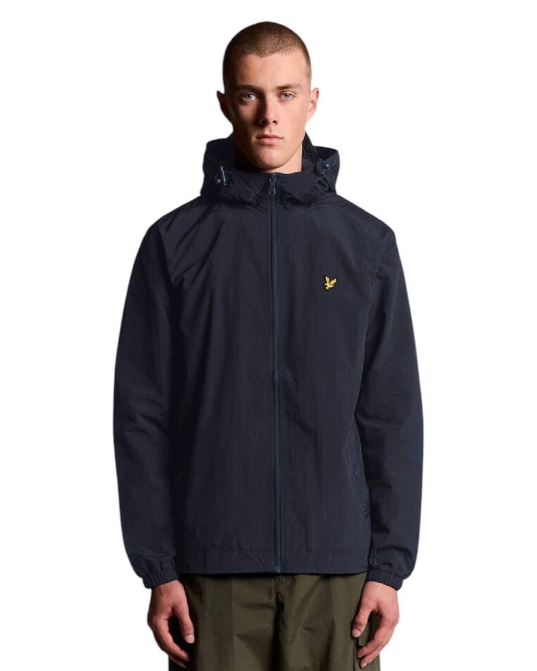 Lyle & Scott Zip Through Hooded Jacket | Navy