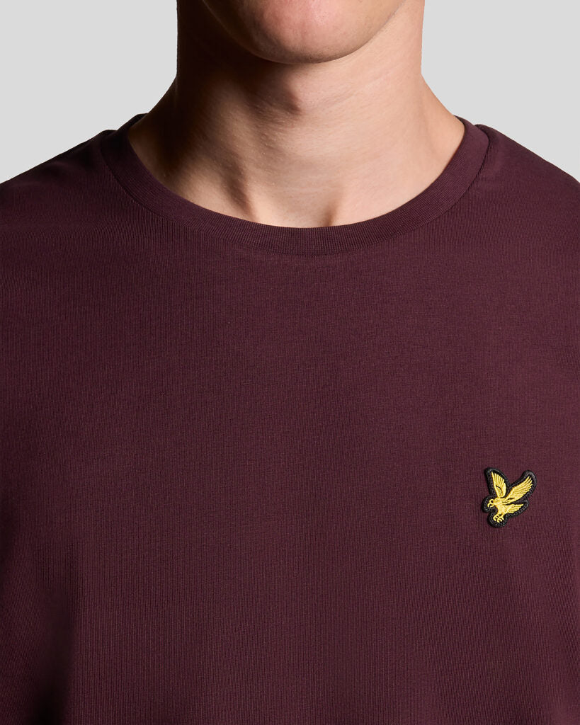 Lyle & Scott Plain T-Shirt | Burgunderrot