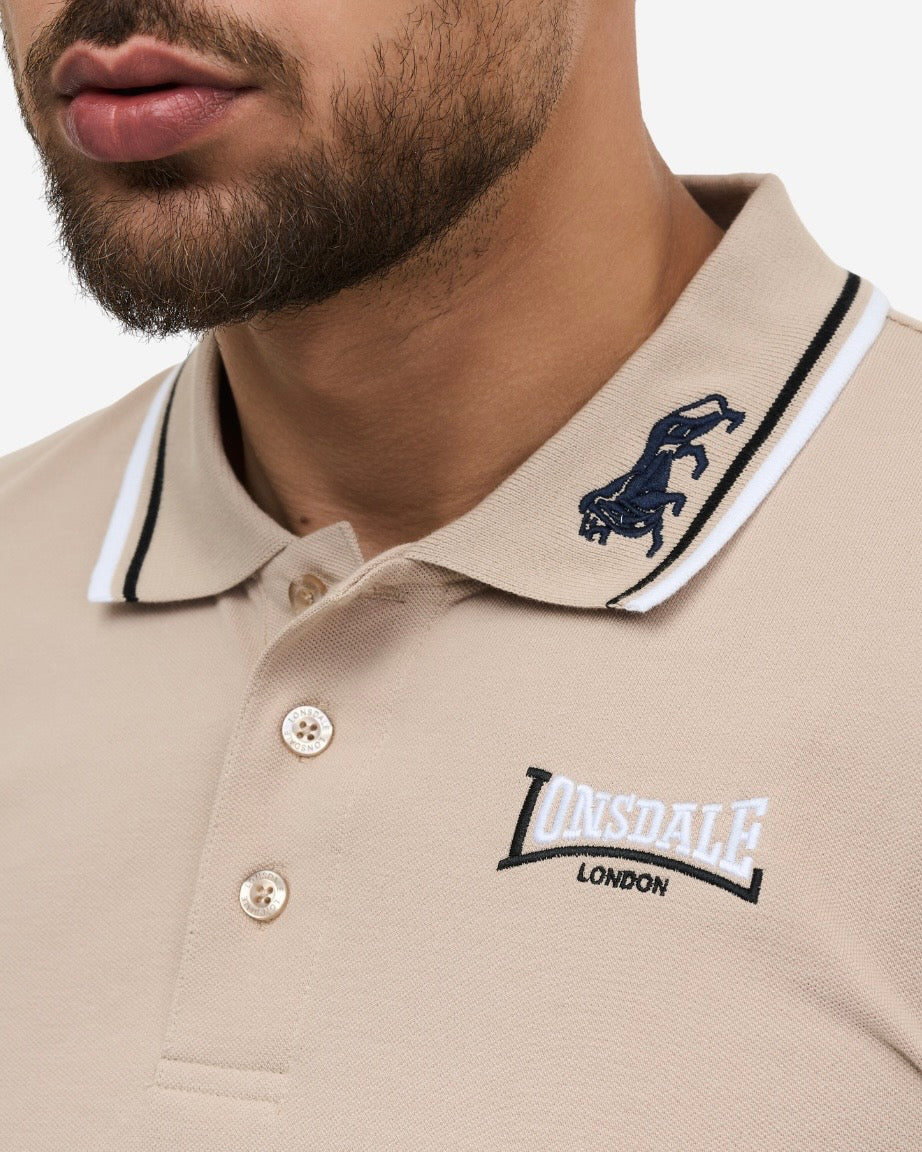 Lonsdale London Lion Poloshirt | Beige