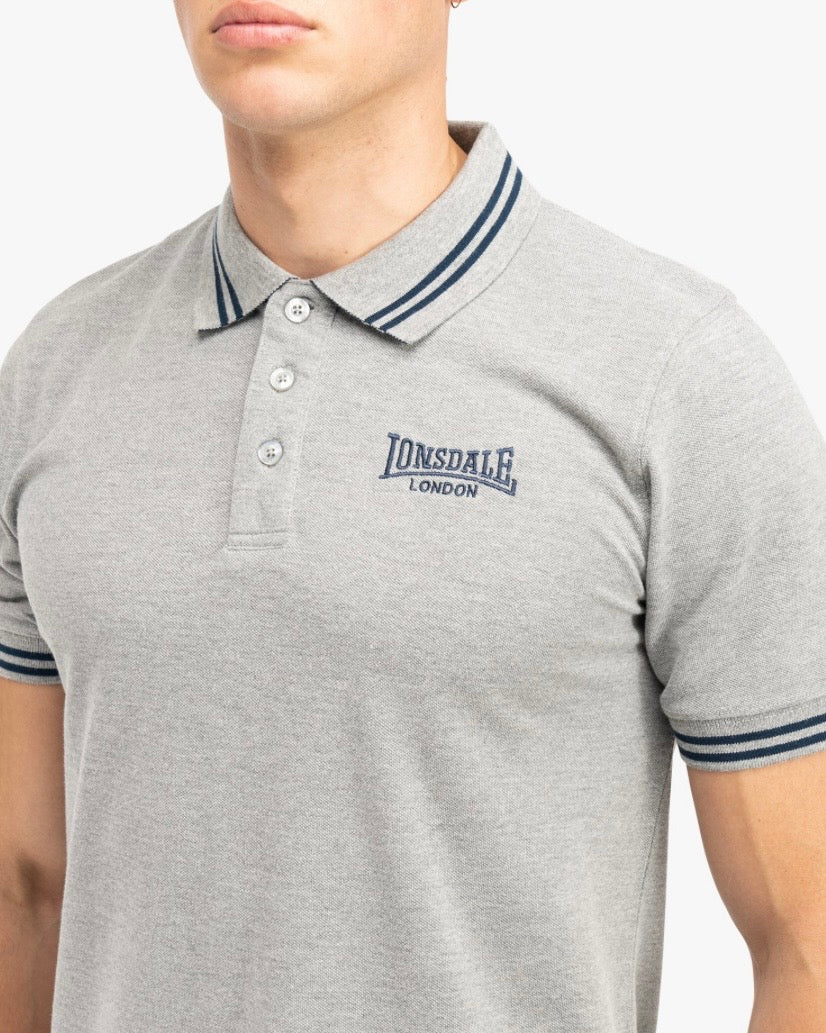 Lonsdale London Markham Poloshirt| Grau