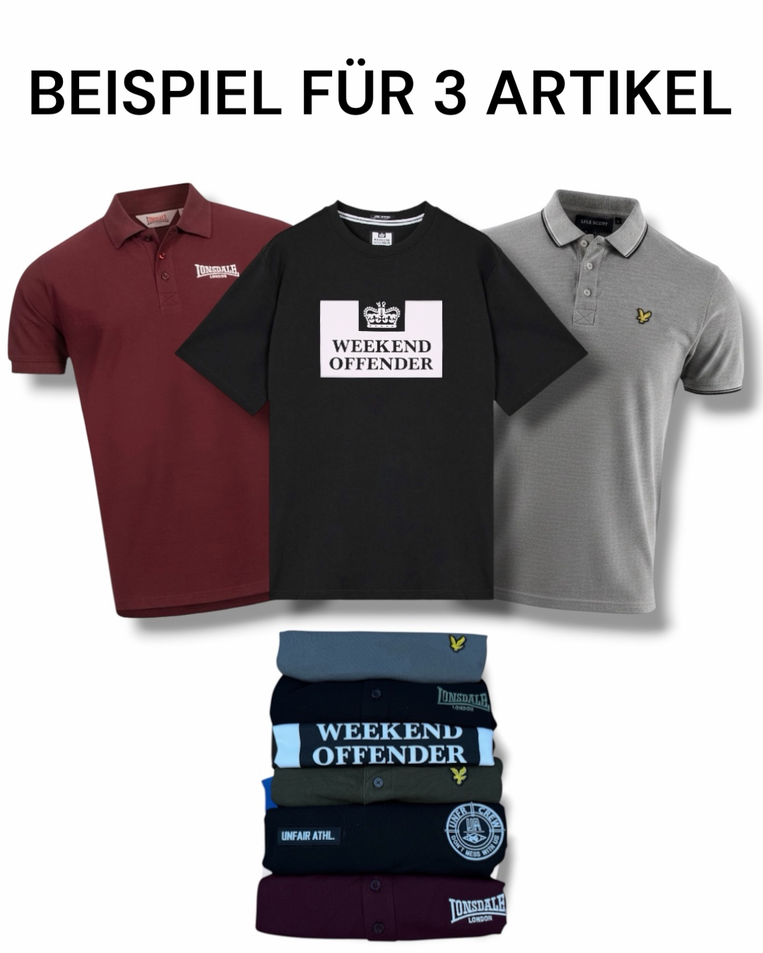 Casual Polo / T-Shirt Mystery Box (2-5 Artikel)