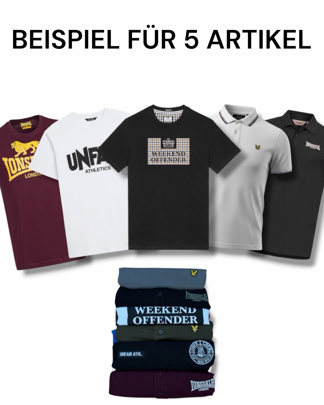 Casual Polo / T-Shirt Mystery Box (2-5 Artikel)
